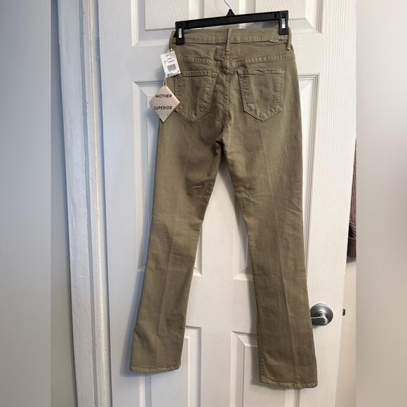 MOTHER The Insider Hover Jeans Olive Green Mae-Mermaid Size 25 NWT - Picture 8 of 8